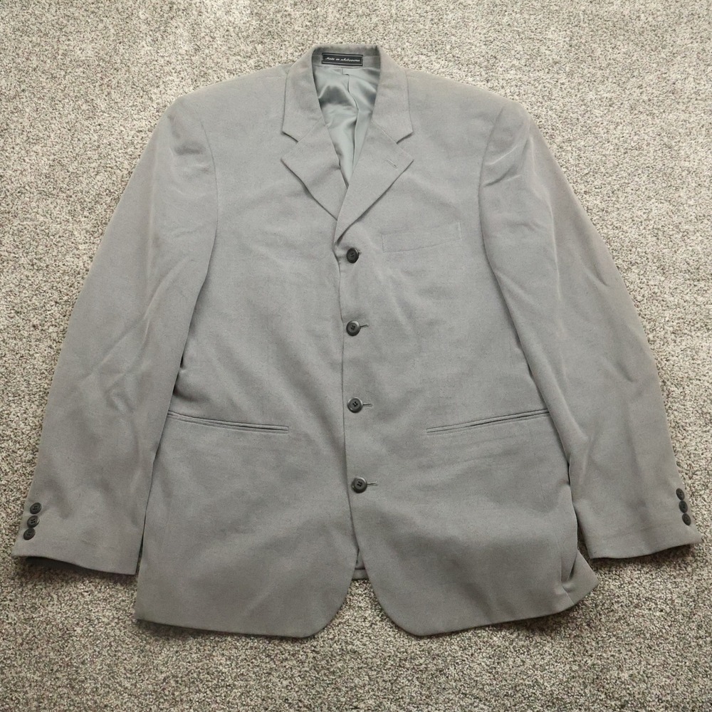 Von Furstenberg Jacket Mens‎ 40R Gray Suit Blazer Classic Formal Business Style